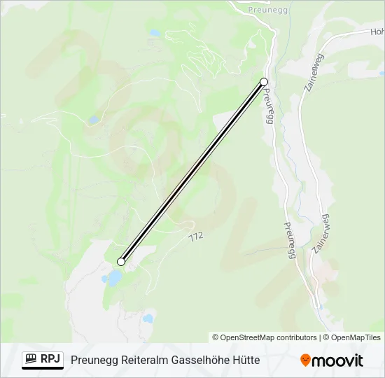 RPJ Funicular Line Map