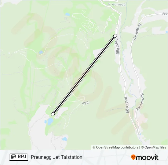 RPJ Funicular Line Map