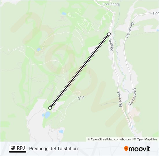 RPJ funicular Line Map