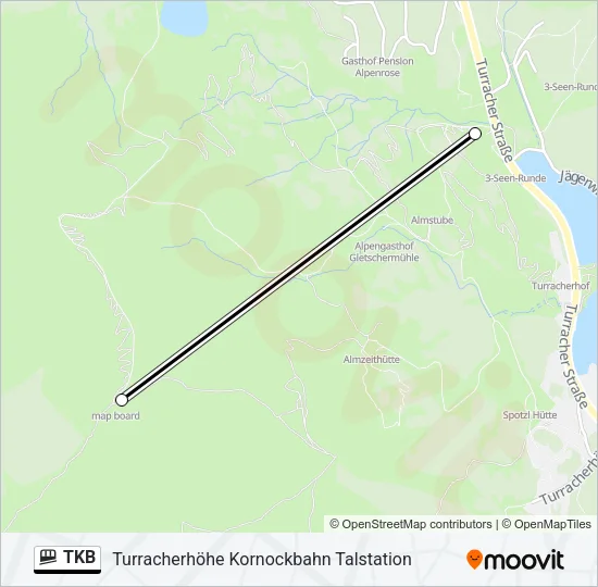 TKB Funicular Line Map