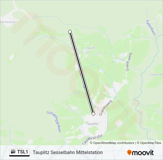TSL1 Funicular Line Map