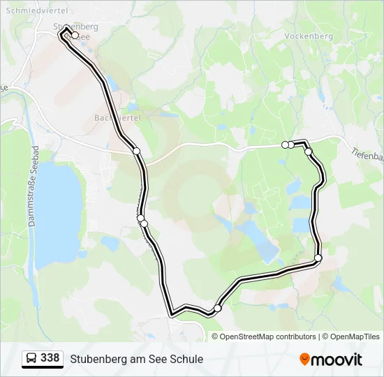 338 Bus Line Map