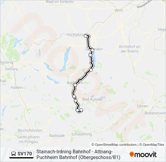 SV170 Bus Line Map