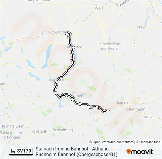 SV170 Bus Line Map