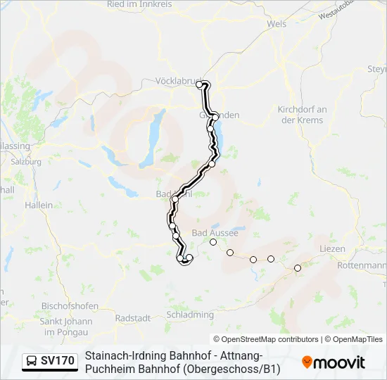 SV170 Bus Line Map