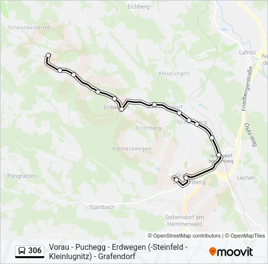306 Bus Line Map