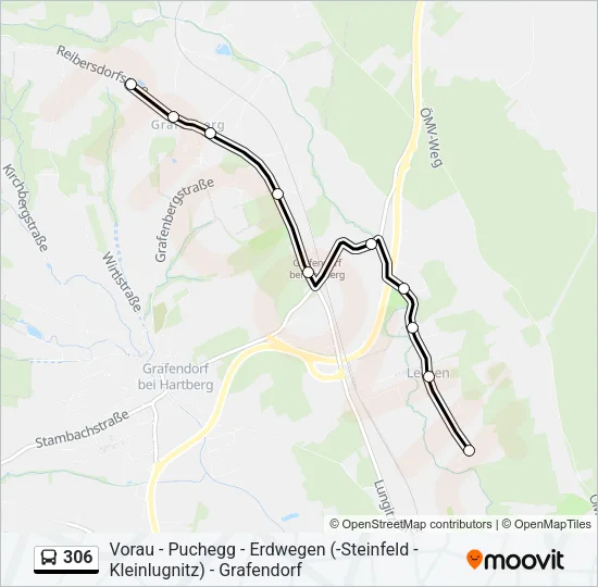 306 Bus Line Map