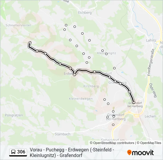 306 Bus Line Map