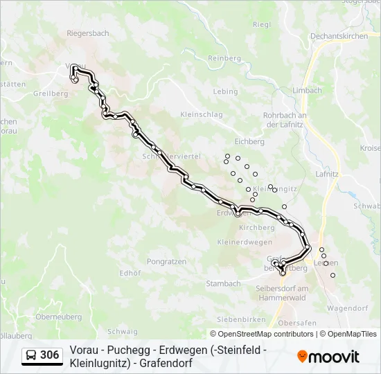 306 Bus Line Map