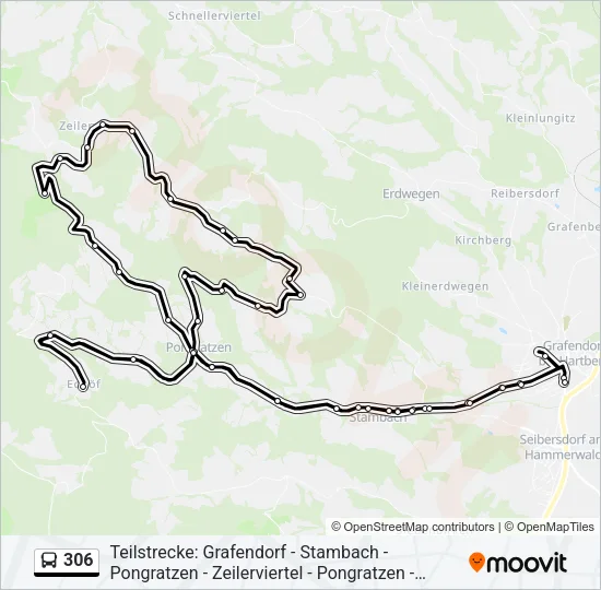 306 Bus Line Map