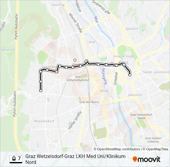 7 Light Rail Line Map