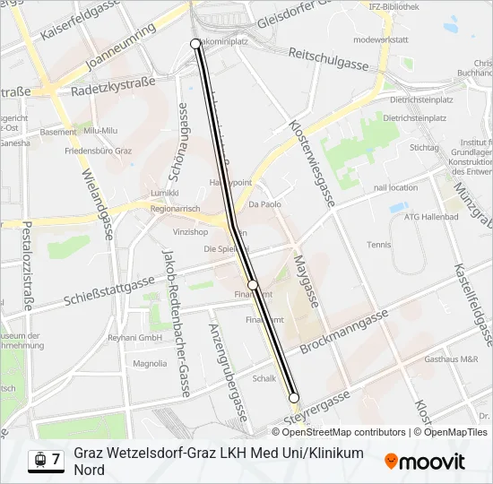 7 Light Rail Line Map