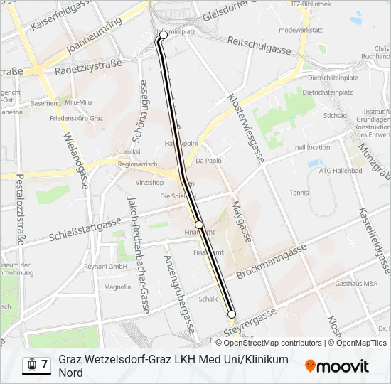 7 Light Rail Line Map