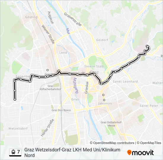 7 Light Rail Line Map