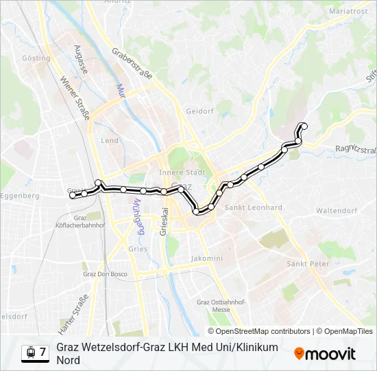 7 Light Rail Line Map