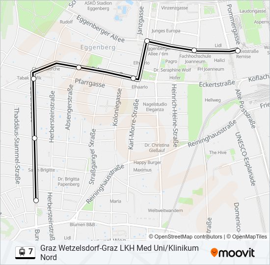 7 Route: Schedules, Stops & Maps - Alte Poststraße (Updated)