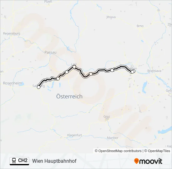 CH2 Train Line Map