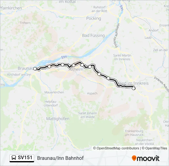 SV151 Bus Line Map