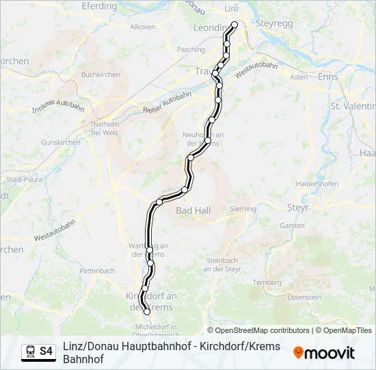S4 Train Line Map