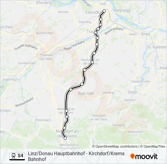 S4 Train Line Map