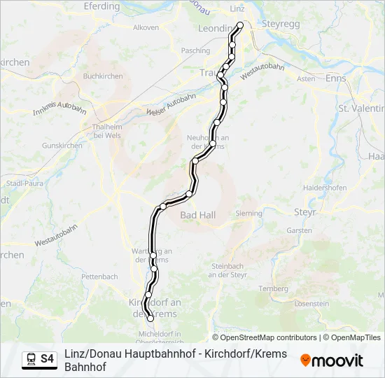 S4 Train Line Map