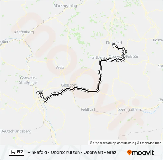 B2 Bus Line Map
