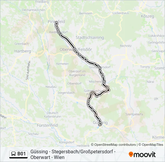 B01 Bus Line Map