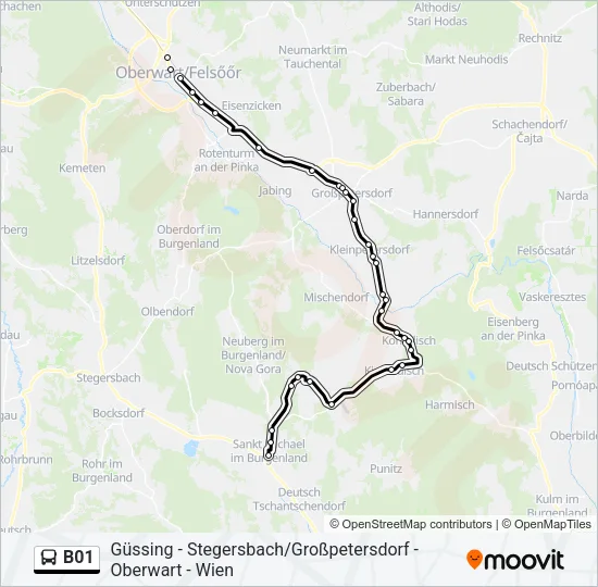 B01 Bus Line Map