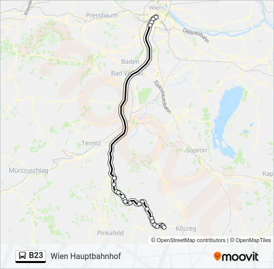 B23 Bus Line Map