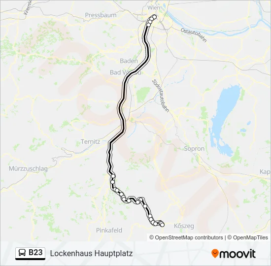 B23 Bus Line Map