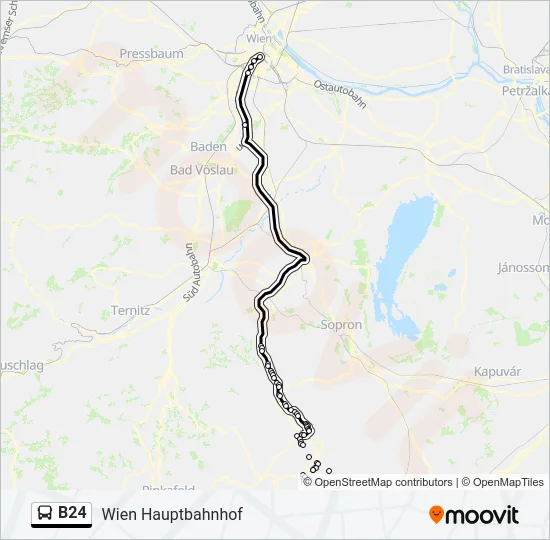 B24 Bus Line Map