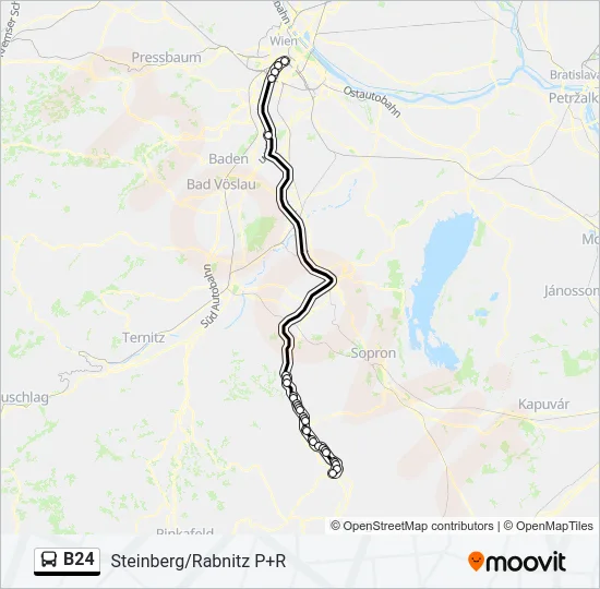B24 Bus Line Map