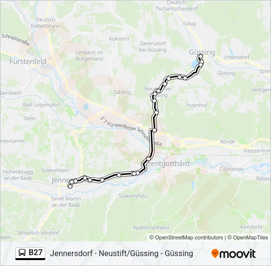 B27 Bus Line Map