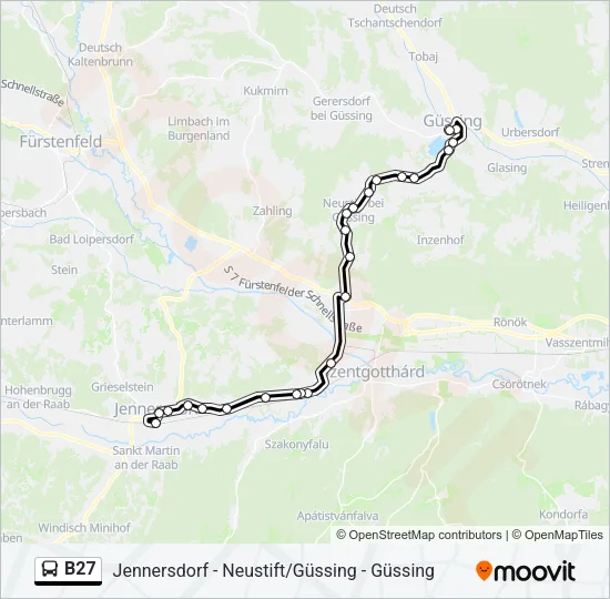B27 Bus Line Map