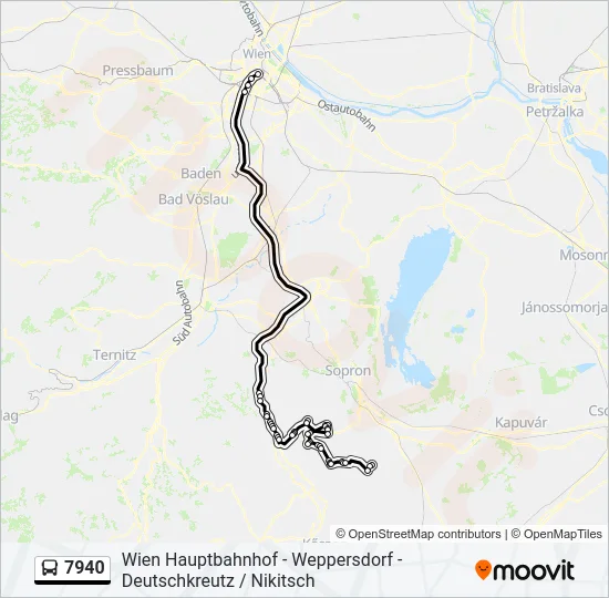 7940 Bus Line Map