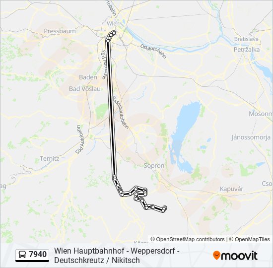 7940 bus Line Map