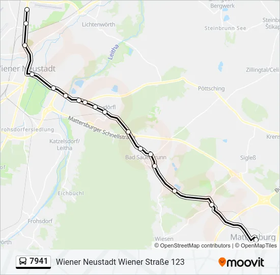 7941 Bus Line Map