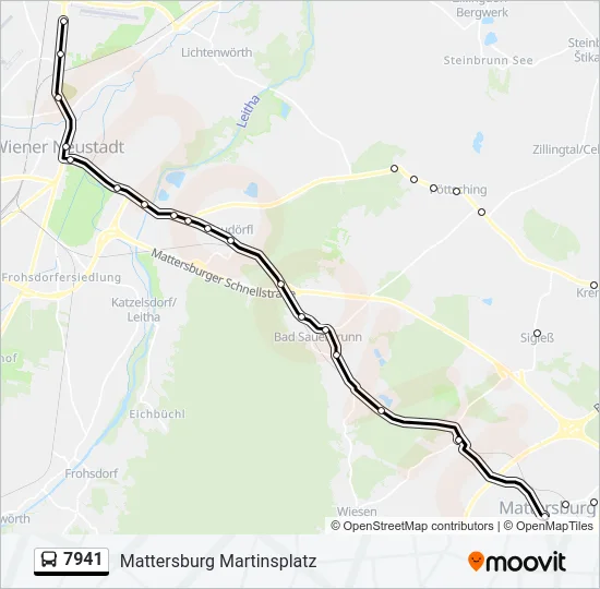 7941 Bus Line Map