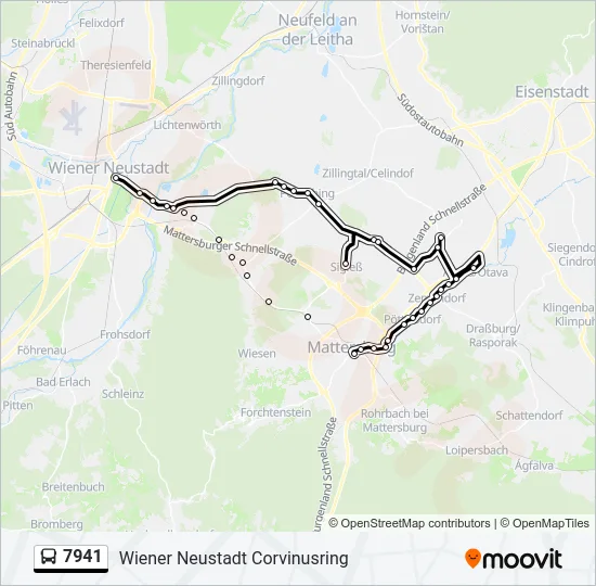 7941 Bus Line Map