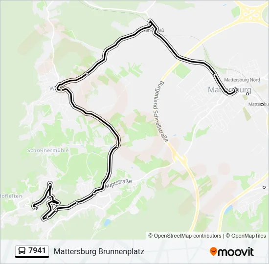 7941 Bus Line Map
