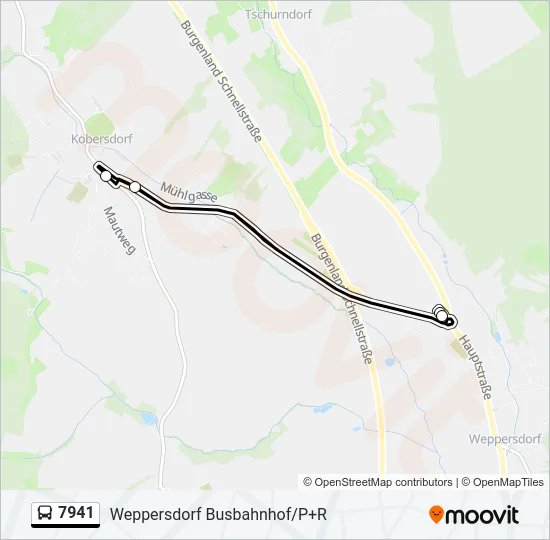 7941 Bus Line Map