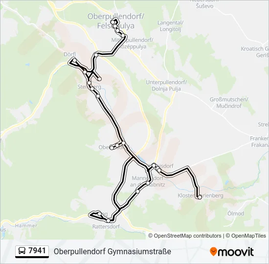 7941 Bus Line Map