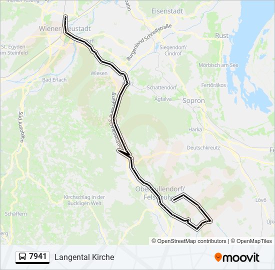 7941 bus Line Map