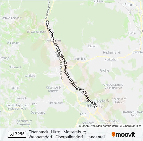 7995 Bus Line Map