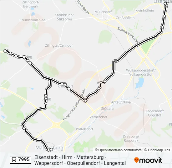 7995 Bus Line Map