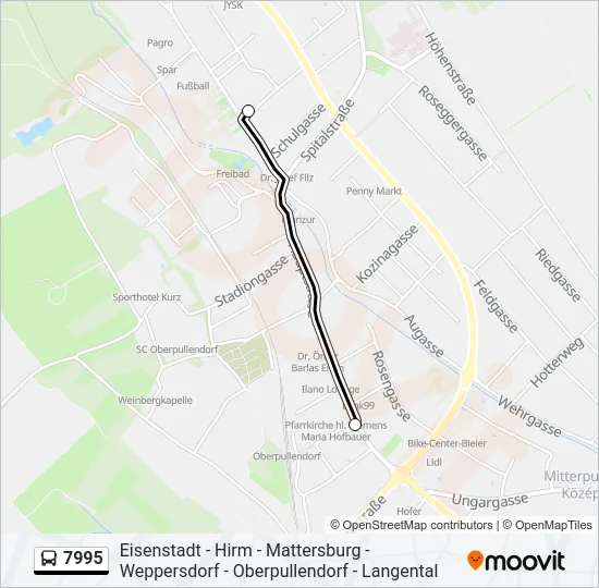 7995 Bus Line Map
