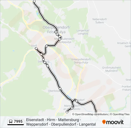 7995 Bus Line Map