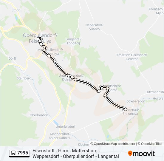 7995 bus Line Map