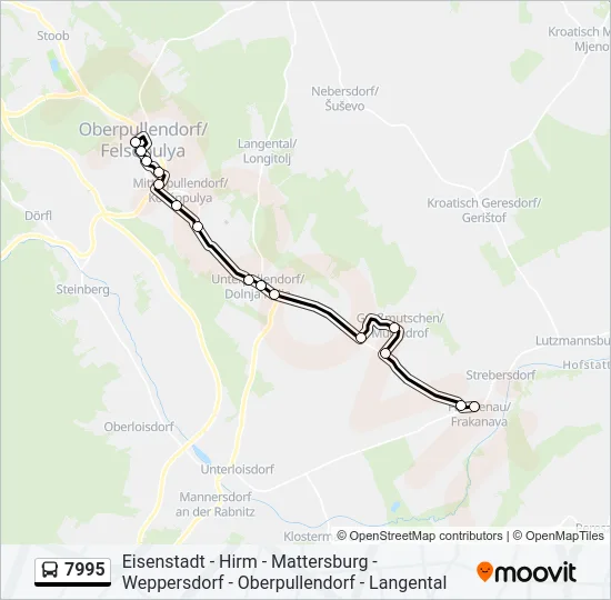 7995 Bus Line Map