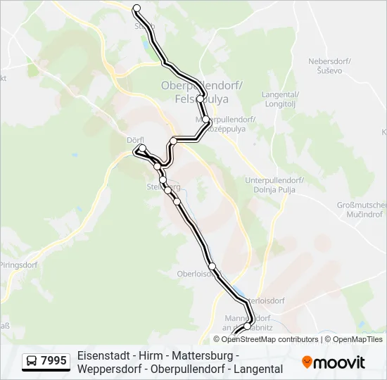 7995 Bus Line Map